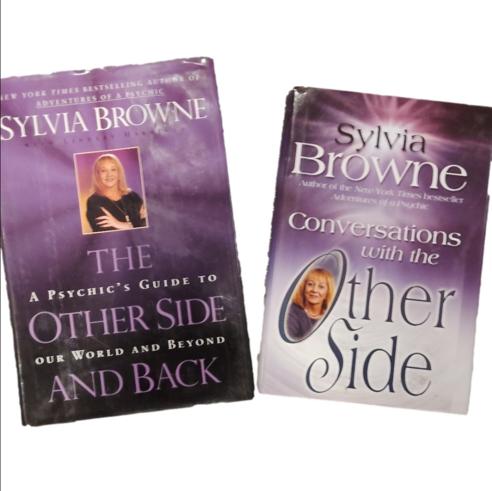 2 pk hardcover books by Sylvia Browne